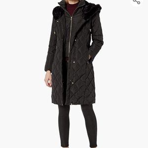 🕶 Cole Haan Black Puffer Jacket Coat